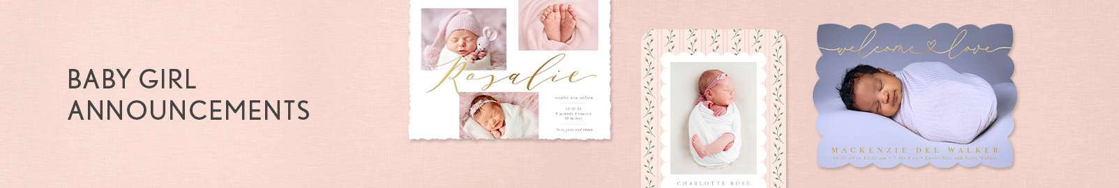 Birth Announcements for Girls
