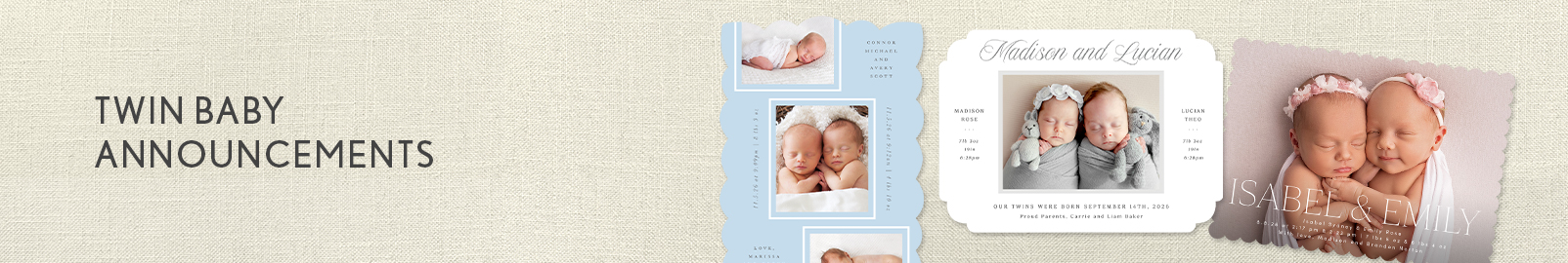 Twin Birth Announcements