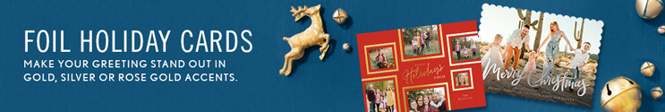 Foil Holiday Cards