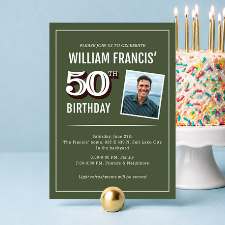 Adult Birthday Inviations